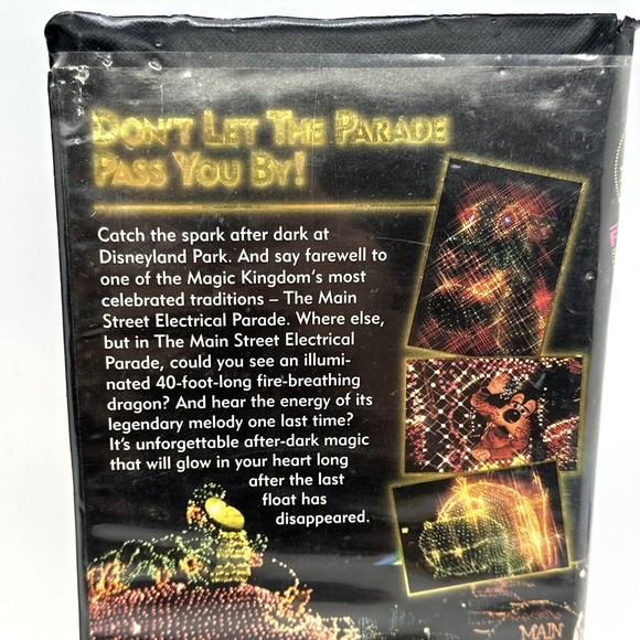 Vtg Disneyland Main Street Electrical Parade Farewell Season Clamshell VHS - Picture 4 of 6